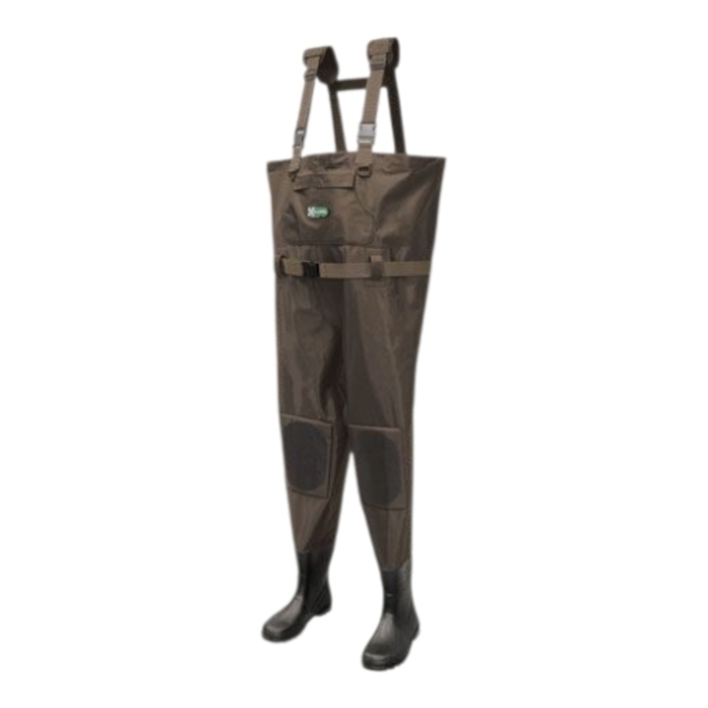 NWT Xplore Men's Khaki Nylon Taslan Bootfoot Chest Waders 8